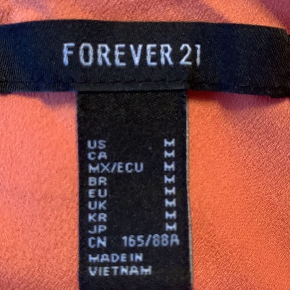 Forever 21 Backless Orange Dress Size M #243 - Picture 4 of 7